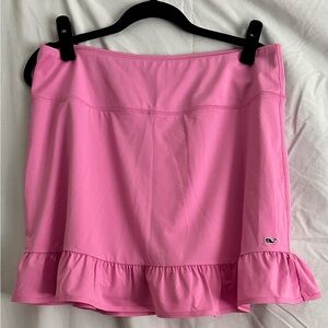 Vineyard Vines Pink Ruffle Mini Skort
